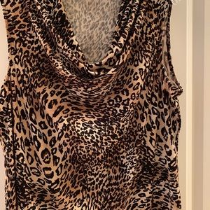 Kasper animal print shirt. Size XL